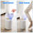 Motion Sensor Trash Can With Lid, 3 Gallon / 11 L Automatic Bathroom Trash Can, Touchless Trash Bin, Smart Plastic Garbage Can With Removable Legs,(White)