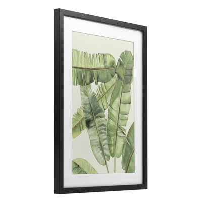 «Banana Leaves», reproduction encadrée sous verre, design par Errico & Slyp