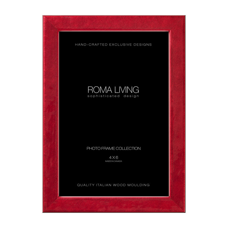 Cadre photo Lavo, 4 po x 6 po, Rouge étincelant