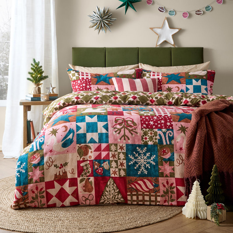 Fika Cotton Duvet Cover Set, Single Duvet Cover + 1 Standard Pillowcase