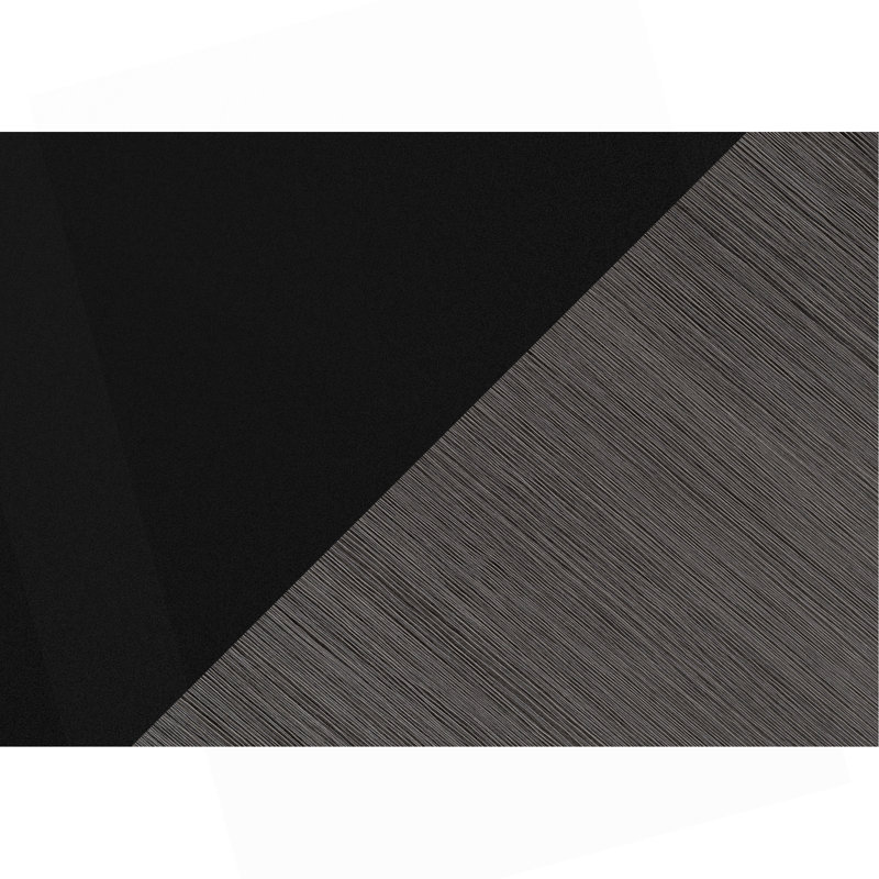 Bureau d'ordinateur, bureau personnel, ordinateur portable, installation à gauche, à droite, tiroirs de rangement, L 48 po, bureau, stratifié noir et gris, métal noir, contemporain