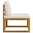27.6" Wide Acacia Square Patio Sofa with Cushions-1433430460