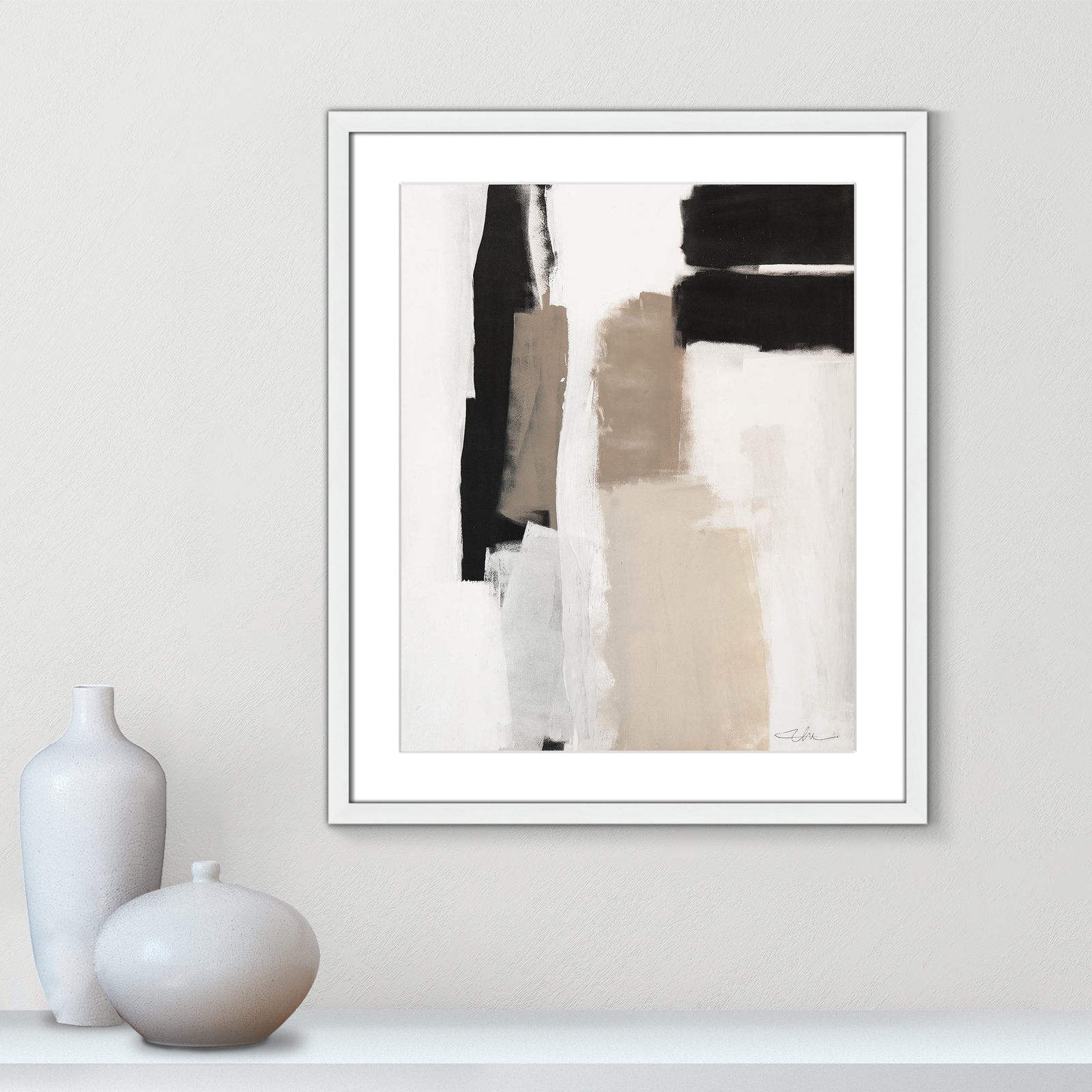 Earth Scapes II by Casa Fine Arts, 25.5" H x 21.5" W x 1.25" D, White Matted Picture Framed