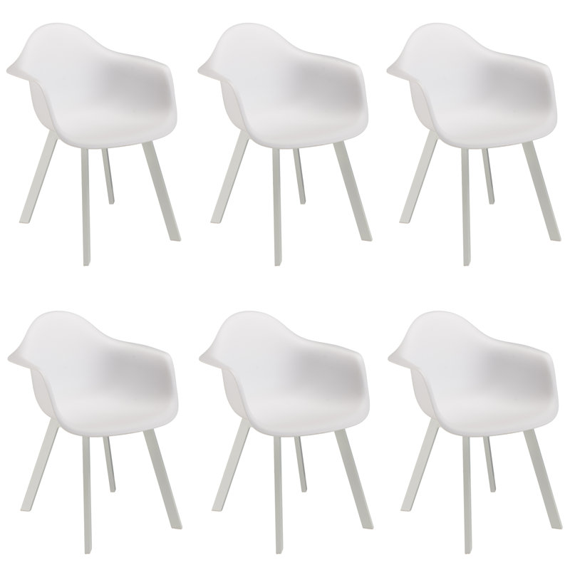 MacAdam Patio Dining Armchair, White