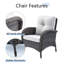 Chaise de patio avec coussins Gaetanino-771938586