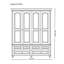 Armoire moderne, simple et luxueuse gris clair