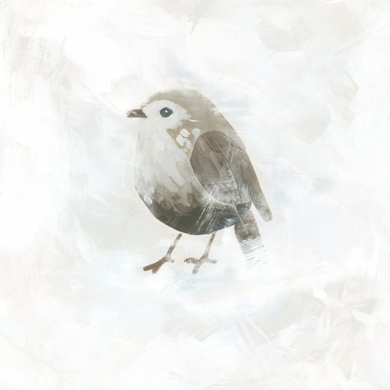 Feathered Fresco IV - Wrapped Canvas Painting, 30cm H x 30cm W