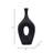 Ethean Decorative Stoneware Ceramic Vase with Sculptural Modern Silhouette and Textured Oval Body for Contemporary Display Appeal-1872821686