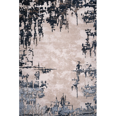 Ruby Urban Fade Taupe Abstract Area Rug