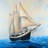 Ship Gently Sailing Throw | Waves Bedroom Decor - Poly Twill