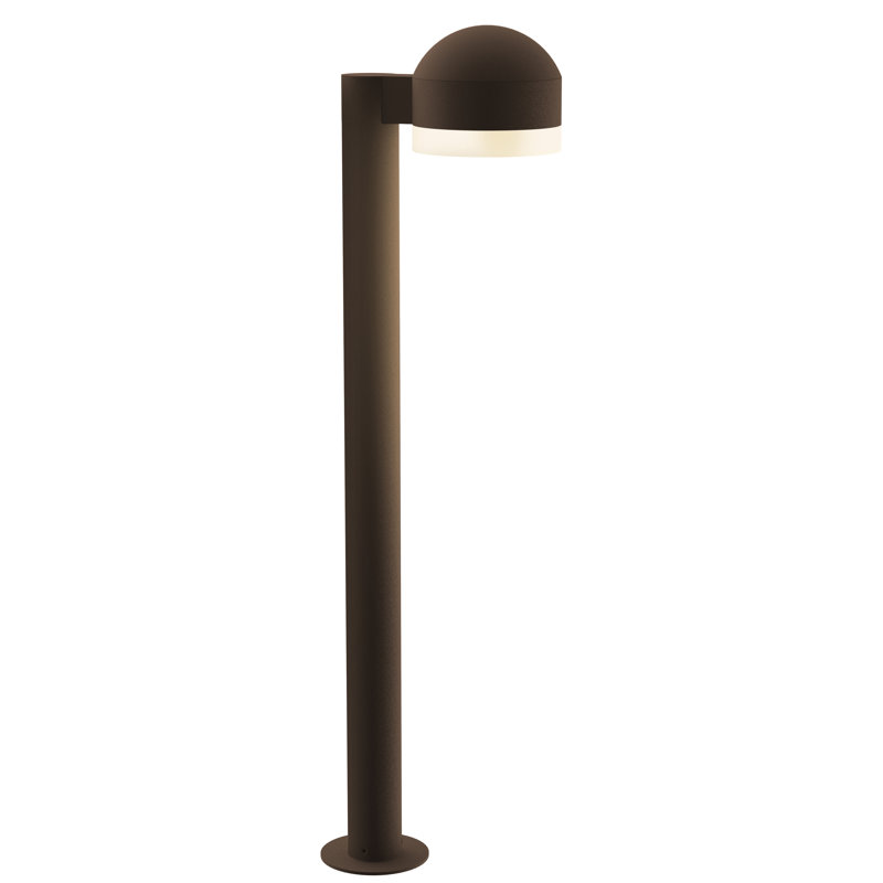 Reals Integrated LED Metal Bollard Light, Bronze, 23.75" H x 5" W x 7.75" D