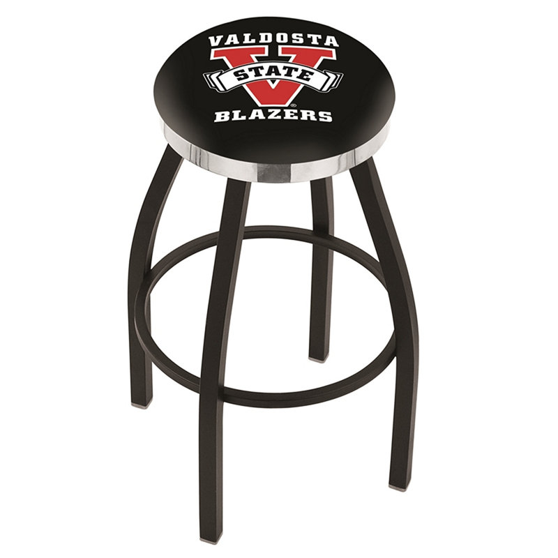 Tabouret de bar pivotant de 30 po NCAA, Chrome, Université d'État de Valdosta
