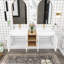Meuble-lavabo double 59,6 po avec comptoir en céramique Fidencio-1105133947