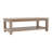 2-Tier Slatted Patio Aluminum Coffee Table