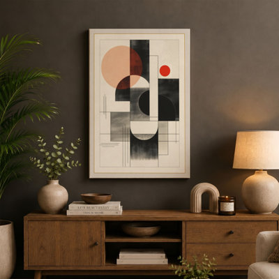 Composition Geometric - Wrapped Canvas