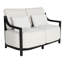 Samara Cushioned Loveseat w/Two Accent Pillows