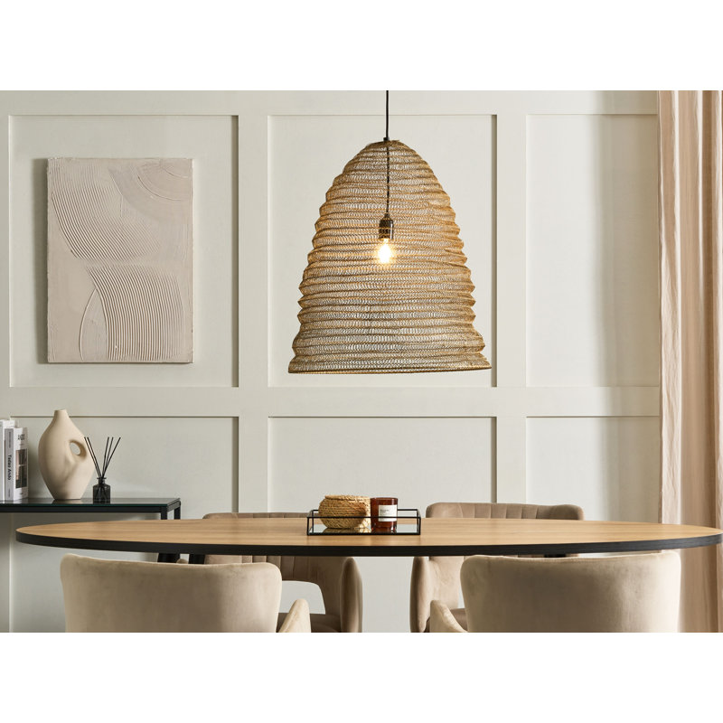 Keesler 1 - Light Brass Unique/Statement Pendant