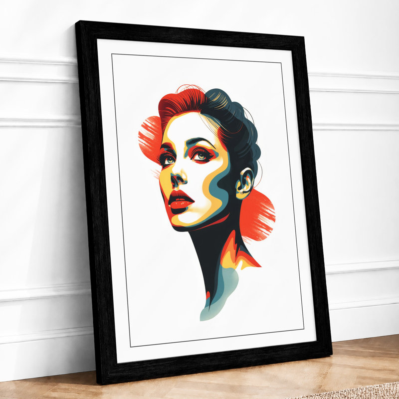 Profile In Motion Modern - Print, Black, A3 - 42.0 x 29.7 cm