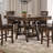 Ferrara Walnut 2-Drawer Counter Height Table