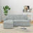 85.8" Pull Out Sleeper Sofa L-Shaped Couch Convertible Sofa Bed with Storage Chaise And Storage Racks-1806166239
