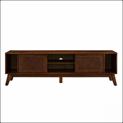 Meuble télé 67,9 po Mid-Century Modern Rattan