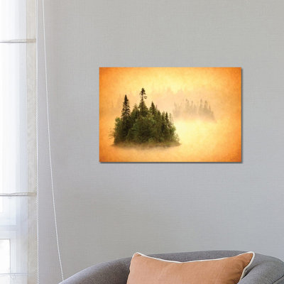 Canada. Abstract Of Islands In Lake Mist. by Jaynes Gallery - Wrapped Canvas Print