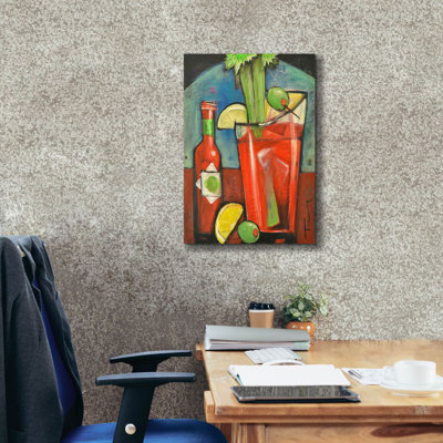 «Red Mary» par Tim Nyberg, art mural sur toile, 40 po x 54 po Red Barrel Studio®