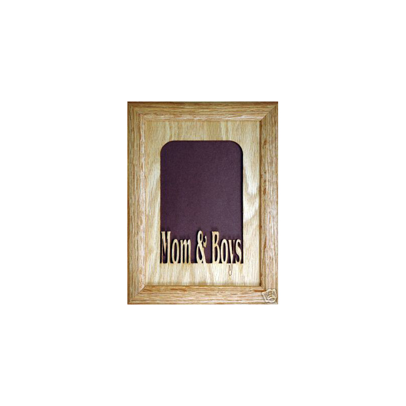 Oak Solid Wood Picture Frame with Mat