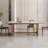 Vesro Solid Wood Base Dining Table-345949356