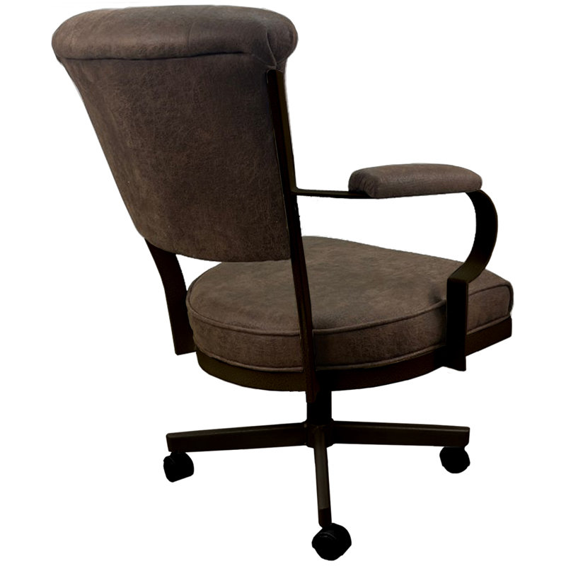 Chaise avec accoudoirs en métal Urial, Whisky du Nord-Ouest, Brun