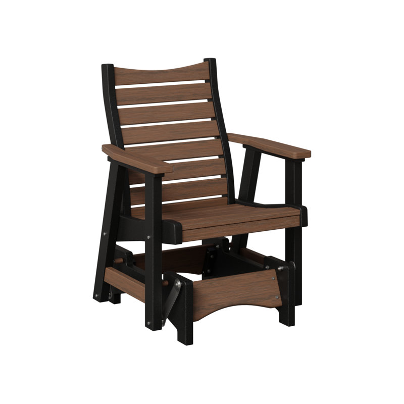 Fauteuil oscillant simple Berlin Gardens Bristol, Brazilian Walnut Top/Black Base