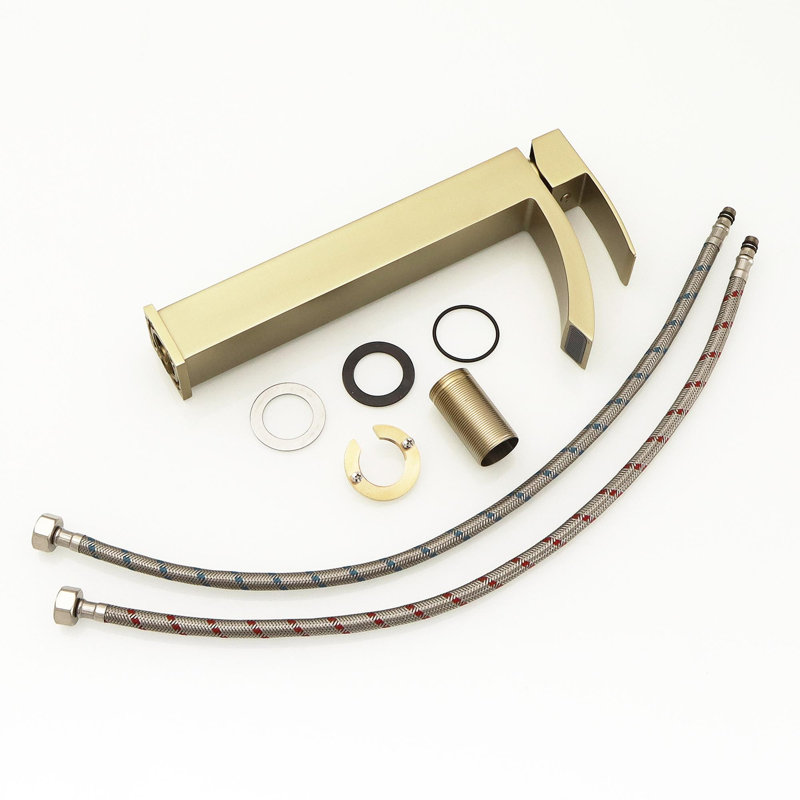 Single Hole Bathroom Tap Modern Single Handle, Brushed Gold