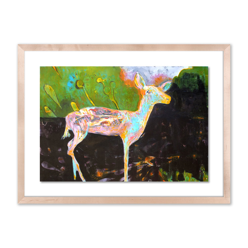 Fawn Painting by Amy Bautz, Natural, 18" H x 24" W x 1.5" D
