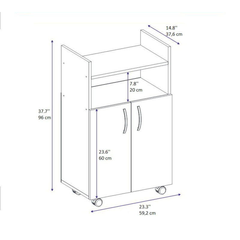 Buffet de 59 po de largeur