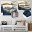 «Majestic Natures Layers Of Mountains III», reproduction d'art traditionnelle en métal, montagnes, art mural en métal-555316283