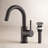Circular Single Hole Bathroom Faucet with Drain Assembly-63898563
