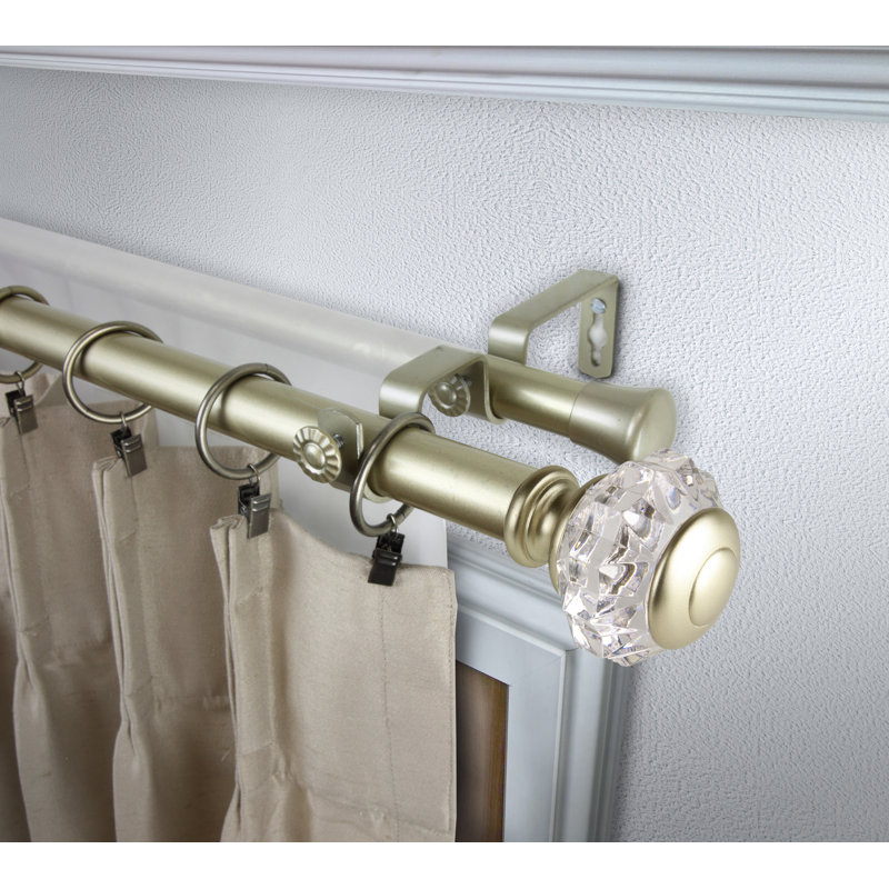 Tringle à rideaux double Magness, H 2,88 po x l 84 po x P 6,75 po, Or