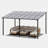 14 Ft. W x 10 Ft. D Aluminum Hardtop Pergola with Canopy