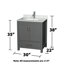 Sheffield 30" Single Bathroom Vanity Set with Mirror-97648638-118233604-118233606