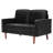 Marick 56"W Velvet Loveseat,Square Arm Couch With Solid Wood Frame-1572669494