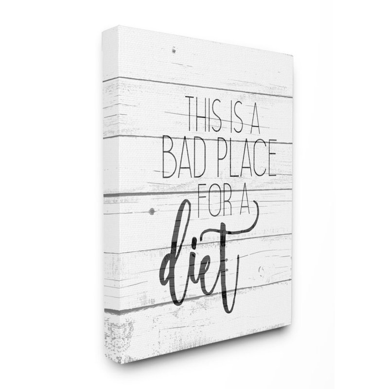 " Rustic Bad Place For A Diet " by Kim Allen, Wrapped Canvas, 48" H x 36" W x 1.5" D
