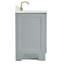 Meuble-lavabo simple en bois massif gris Freitas avec plateau en quartz blanc Carrara-208860170-208860168-208860058