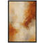 «Warm Amber and Beige Abstract Color Blend», reproduction d'art sur toile encadrée-120783401-120783406