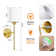 Wireless Rechargeable Wall Lights with 5200mAh Dimmable Detachable Bulbs & Remote Control