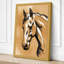 Horse in Profile Modern - Wrapped Canvas-518058277-518058281