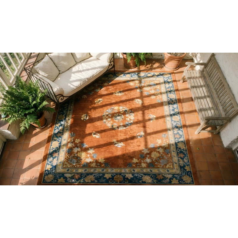 Tapis antique chinois - art déco