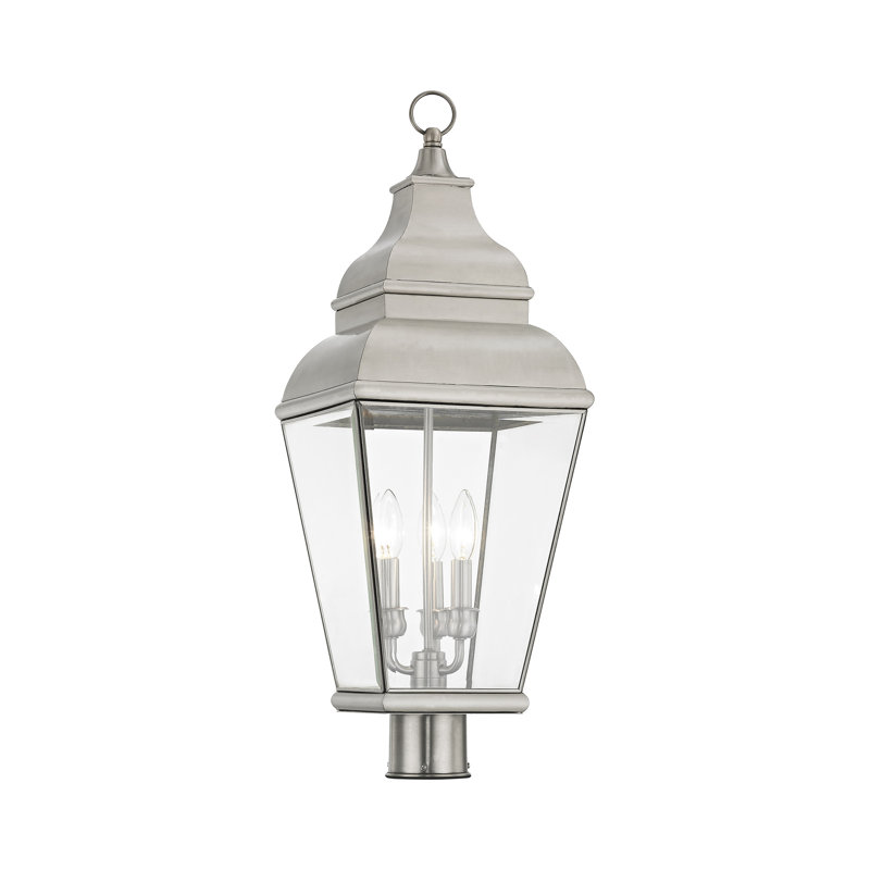 Tête de lanterne câblée Anousha, Nickel brossé