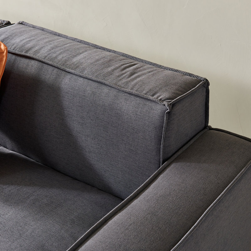 Canapé modulaire réversible avec repose-pieds et repose-pieds de 102 po de largeur 102 po, Réversible