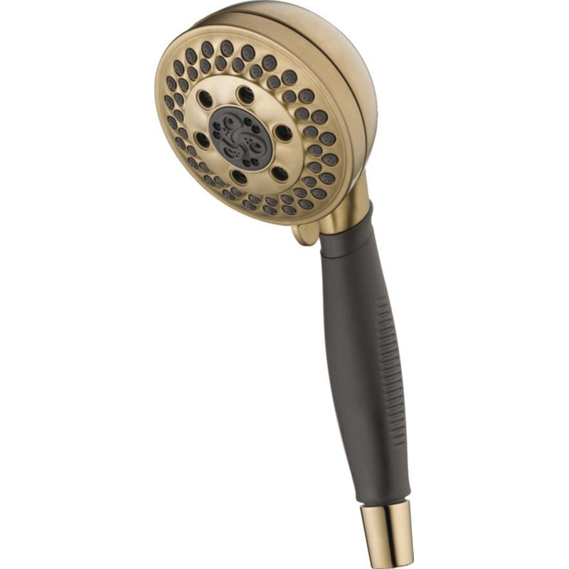 Pomme de douche avec technologie H2okinetic Universal Showering Components, Bronze-Champagne lustré