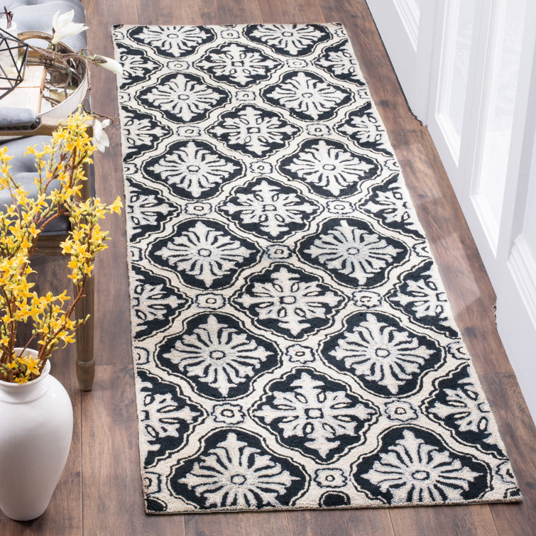 Taran Easy Care Hand Hooked Performance Geometric Rug